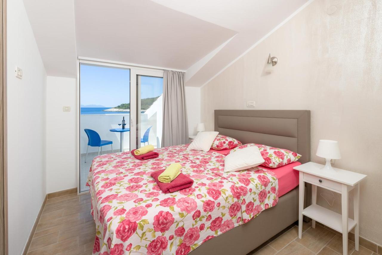 Luxury Bellavista Amazing Sea Holidays With Private Beach & Parking Milna  Eksteriør bilde
