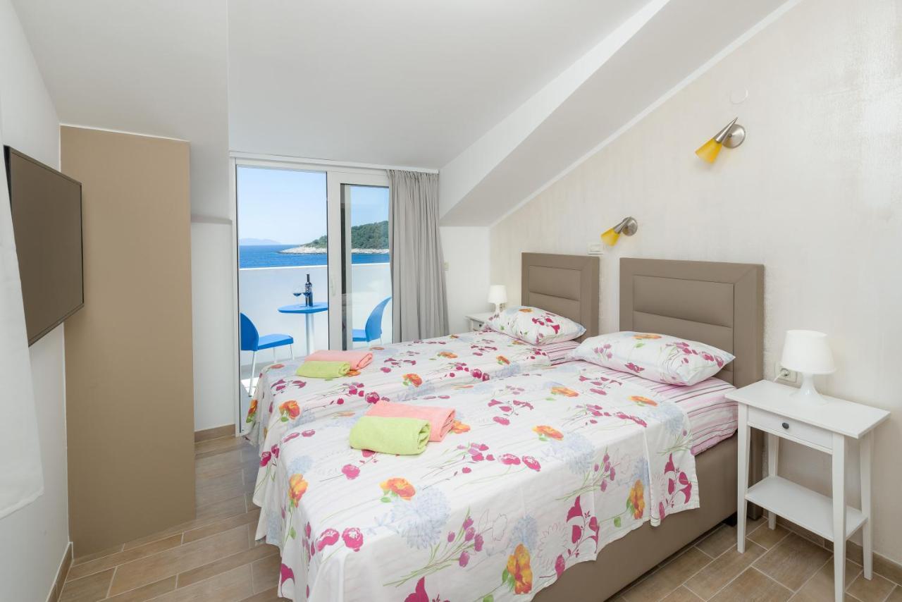 Luxury Bellavista Amazing Sea Holidays With Private Beach & Parking Milna  Eksteriør bilde