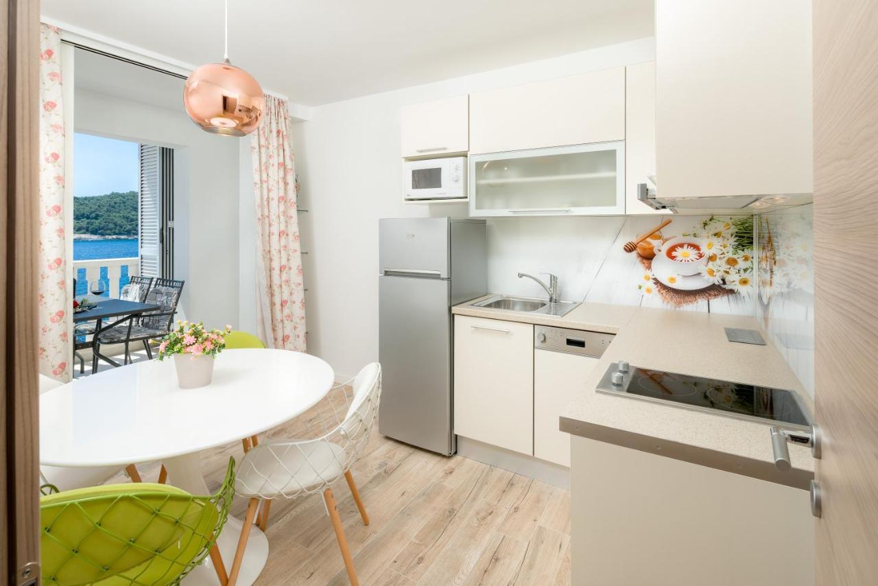 Luxury Bellavista Amazing Sea Holidays With Private Beach & Parking Milna  Eksteriør bilde