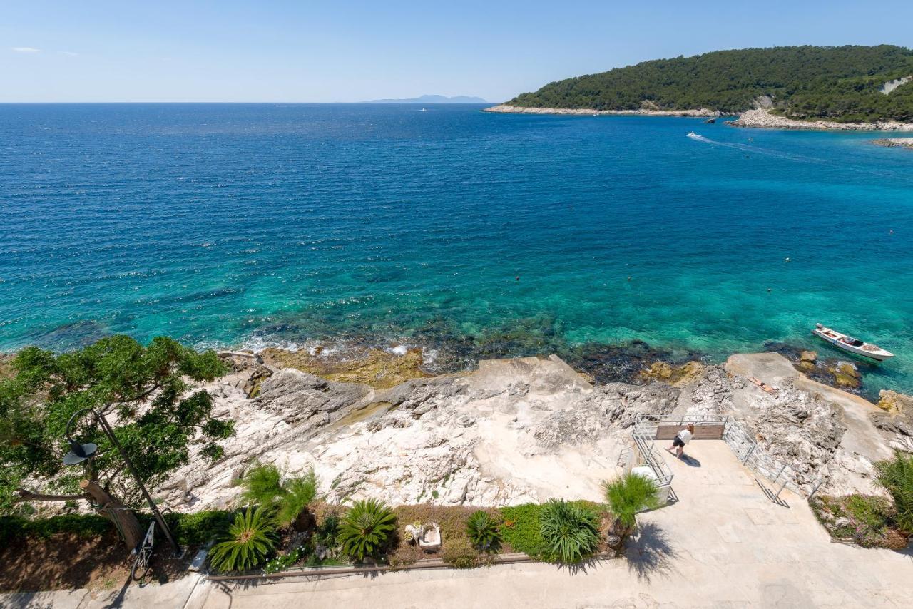 Luxury Bellavista Amazing Sea Holidays With Private Beach & Parking Milna  Eksteriør bilde